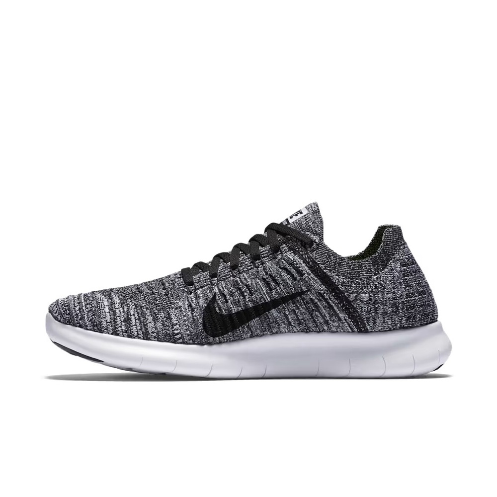 Nike Black and White Flyknit Running Sneakers